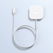 Заредете изображение във визуализатора на галерията – Duzzona 3in1 universal wireless charger for smartphones (Qi, MagSafe), Apple Watch and Airpods 15W white (W7)
