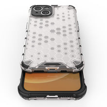 Заредете изображение във визуализатора на галерията – Honeycomb case for iPhone 14 Plus armored hybrid cover transparent
