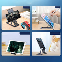 Заредете изображение във визуализатора на галерията – Choetech folding stand for smartphone/tablet gray (H064)
