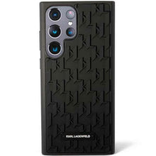 Заредете изображение във визуализатора на галерията – Original faceplate case KARL LAGERFELD KLHCS23LRUPKLPK for SAMSUNG S23 Ultra (Rubber Mono Logo Plate / black)
