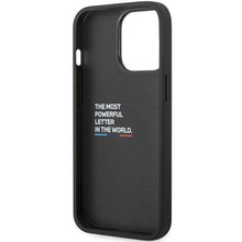Заредете изображение във визуализатора на галерията – Case BMW BMHCP14L22PVTK iPhone 14 Pro 6.1" black/black Quilted Tricolor
