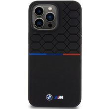 Заредете изображение във визуализатора на галерията – BMW M Silicone Pattern MagSafe case for iPhone 15 Pro Max - black
