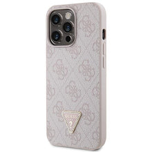 Заредете изображение във визуализатора на галерията – Guess GUHCP13XP4TDSCPP case for iPhone 13 Pro Max 6.7" - pink Crossbody 4G Metal Logo
