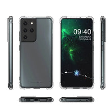 Заредете изображение във визуализатора на галерията – Wozinsky Anti Shock durable case with Military Grade Protection for Samsung Galaxy S21 Ultra 5G transparent
