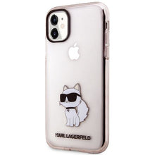 Заредете изображение във визуализатора на галерията – Karl Lagerfeld KLHCN61HNCHTCP iPhone 11 / Xr 6.1" pink/pink hardcase Ikonik Choupette
