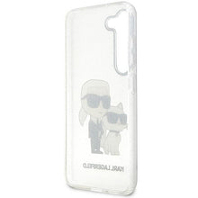 Заредете изображение във визуализатора на галерията – Karl Lagerfeld KLHCS23MHNKCTGT S23+ S916 transparent hardcase Gliter Karl&amp;Choupette
