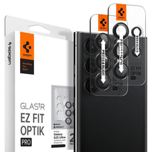 Заредете изображение във визуализатора на галерията – SPIGEN OPTIK.TR ”EZ FIT” camera protector 2-PACK GALAXY S23 ULTRA black
