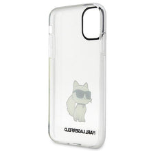 Заредете изображение във визуализатора на галерията – Karl Lagerfeld KLHCN61HNCHTCT iPhone 11 / Xr 6.1" transparent hardcase Ikonik Choupette
