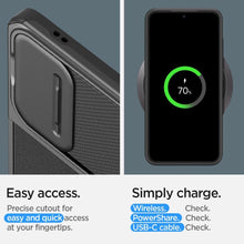 Заредете изображение във визуализатора на галерията – Spigen Optik Armor case for Samsung Galaxy S24 - black
