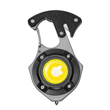 Заредете изображение във визуализатора на галерията – Mini flashlight LED keychain W5143 Type C with 2 screwdriver bits black
