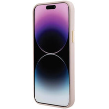 Заредете изображение във визуализатора на галерията – Guess Silicone Logo Strass 4G Case for iPhone 15 Plus / 14 Plus - Light Pink

