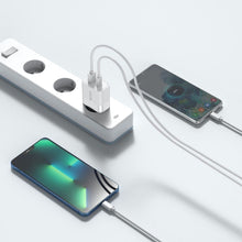Заредете изображение във визуализатора на галерията – Tech-protect c30w 2-port network charger pd30w/qc3.0 white - TopMag
