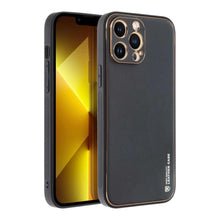 Заредете изображение във визуализатора на галерията – Forcell leather гръб за iphone 14 pro max ( 6.7 ) черен - TopMag
