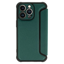 Заредете изображение във визуализатора на галерията – Razor Carbon Book Case for Samsung Galaxy A13 4G dark green
