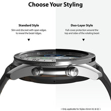 Заредете изображение във визуализатора на галерията – Ringke Bezel Styling case frame envelope ring Samsung Galaxy Watch 3 45 mm black (Stainless Steel) (GW3-45-08)
