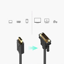 Заредете изображение във визуализатора на галерията – Ugreen cable DisplayPort - DVI cable 2m black (DP103)
