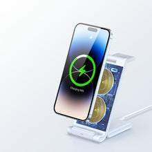 Заредете изображение във визуализатора на галерията – Duzzona W10-S 3in1 15W Qi wireless charger - white
