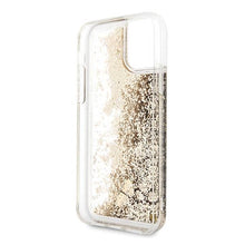 Заредете изображение във визуализатора на галерията – Guess GUHCN65GLHREGO iPhone 11 Pro Max gold/złoty hard case Liquid Glitter Hearts - TopMag
