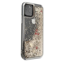 Заредете изображение във визуализатора на галерията – Guess GUHCN65GLHREGO iPhone 11 Pro Max gold/złoty hard case Liquid Glitter Hearts - TopMag
