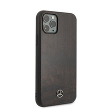 Заредете изображение във визуализатора на галерията – Mercedes MEHCN58VWOBR iPhone 11 Pro hard case brązowy/brown Wood Line Rosewood - TopMag
