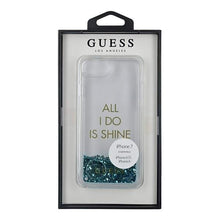 Заредете изображение във визуализатора на галерията – Guess GUHCP7GLUQBL iPhone 6/7/8 /SE 2020 / SE 2022 niebieski/blue hard case Liquid Glitter Party - TopMag
