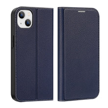 Заредете изображение във визуализатора на галерията – Dux Ducis Skin X2 case for iPhone 14 Plus case with magnetic flap blue
