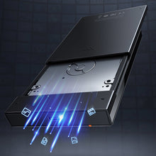 Заредете изображение във визуализатора на галерията – Baseus external hard drive HDD SSD housing case SATA 2,5'' USB 3.2 Gen 1 (5 Gbps) micro USB SuperSpeed + kabel black (CAYPH-A01) - TopMag
