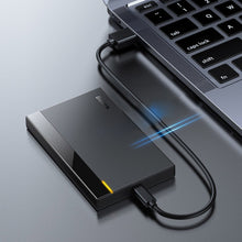 Заредете изображение във визуализатора на галерията – Baseus bay for HDD SSD 2.5 '' SATA drive housing USB 3.2 Gen 1 (5 Gbps) USB Type C + black cable (CAYPH-B01) - TopMag
