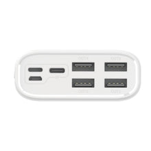 Заредете изображение във визуализатора на галерията – Dudao powerbank 4x USB 30000mAh with LCD 3A display white (K8Max white) - TopMag
