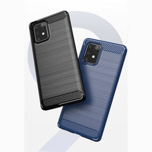 Заредете изображение във визуализатора на галерията – Carbon Case Flexible Cover TPU Case for Samsung Galaxy S10 Lite black - TopMag
