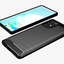 Заредете изображение във визуализатора на галерията – Carbon Case Flexible Cover TPU Case for Samsung Galaxy S10 Lite black - TopMag
