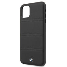 Заредете изображение във визуализатора на галерията – Etui hardcase BMW BMHCN65PELBK iPhone 11 Pro Max czarny/black Signature Horizontal Lines - TopMag
