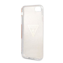 Заредете изображение във визуализатора на галерията – Guess GUHCI8SGTLGO iPhone 7/8/SE 2020 / SE 2022 złoty/gold hard case Glitter Triangle - TopMag

