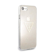 Заредете изображение във визуализатора на галерията – Guess GUHCI8SGTLGO iPhone 7/8/SE 2020 / SE 2022 złoty/gold hard case Glitter Triangle - TopMag

