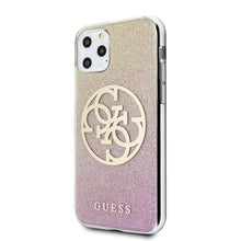 Заредете изображение във визуализатора на галерията – Guess GUHCN58PCUGLPGG iPhone 11 Pro różowo-złoty/gold pink hard case Glitter Gradient 4G Circle Logo - TopMag
