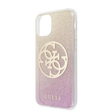 Заредете изображение във визуализатора на галерията – Guess GUHCN58PCUGLPGG iPhone 11 Pro różowo-złoty/gold pink hard case Glitter Gradient 4G Circle Logo - TopMag
