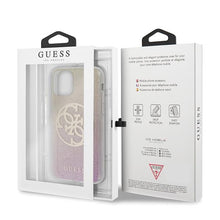 Заредете изображение във визуализатора на галерията – Guess GUHCN58PCUGLPGG iPhone 11 Pro różowo-złoty/gold pink hard case Glitter Gradient 4G Circle Logo - TopMag

