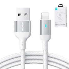 Заредете изображение във визуализатора на галерията – Joyroom cable USB - Lightning 2.4A A10 Series 2 m white (S-UL012A10)
