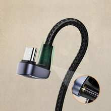 Заредете изображение във визуализатора на галерията – Ugreen nylon angled cable USB cable - USB Type C 1 m 3 A 18 W Quick Charge AFC FCP for gamers gray (70313) - TopMag
