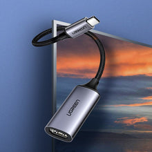 Заредете изображение във визуализатора на галерията – Ugreen USB Type C to HDMI 2.0 Adapter 4K @ 60 Hz Thunderbolt 3 for MacBook / PC gray (70444) - TopMag
