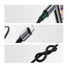 Заредете изображение във визуализатора на галерията – Ugreen cable AUX MFI Lightning audio cable - 3.5 mm mini jack 1 m gray (70509) - TopMag

