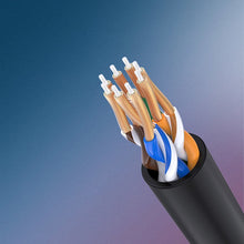Заредете изображение във визуализатора на галерията – Ugreen cable internet network cable Ethernet patchcord RJ45 Cat 6A UTP 1000Mbps 1m black (70332) - TopMag
