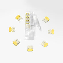 Заредете изображение във визуализатора на галерията – Ugreen 10x plug plug coupler end RJ45 8P8C Cat 6 transparent (50961) - TopMag
