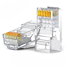 Заредете изображение във визуализатора на галерията – Ugreen 10x plug plug coupler end RJ45 8P8C Cat 6 transparent (50961) - TopMag
