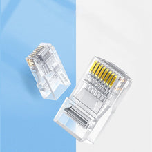 Заредете изображение във визуализатора на галерията – Ugreen 100x plug plug coupler end RJ45 8P8C Cat 6 transparent (60558) - TopMag
