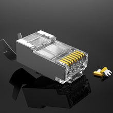 Заредете изображение във визуализатора на галерията – Ugreen 10x Modular Plug RJ45 Plug 8P8C Cat 6A / 7 (70316) - TopMag
