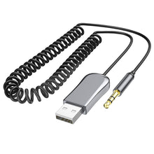 Заредете изображение във визуализатора на галерията – Borofone Adapter BC44 Audio Bluetooth - USB to jack 3,5mm - grey
