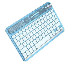 Заредете изображение във визуализатора на галерията – Hoco wireless bluetooth keyboard tranparent discovery s55 blue
