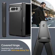 Заредете изображение във визуализатора на галерията – Spigen SLIM ARMOR PRO GOOGLE PIXEL FOLD BLACK
