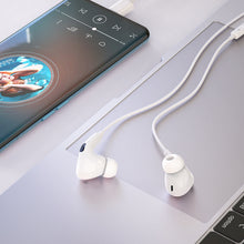 Заредете изображение във визуализатора на галерията – Borofone Earphones BM80 Pro Elegant with microphone Type C (DAC) white

